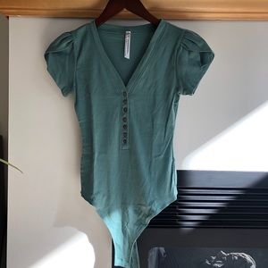 Free People Henley bodysuit | XS